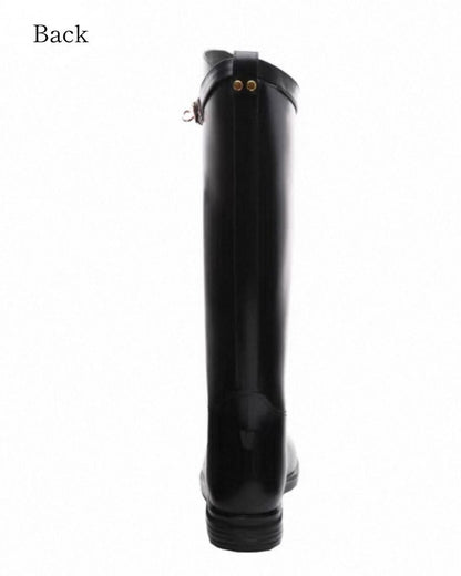 Belt rain boots