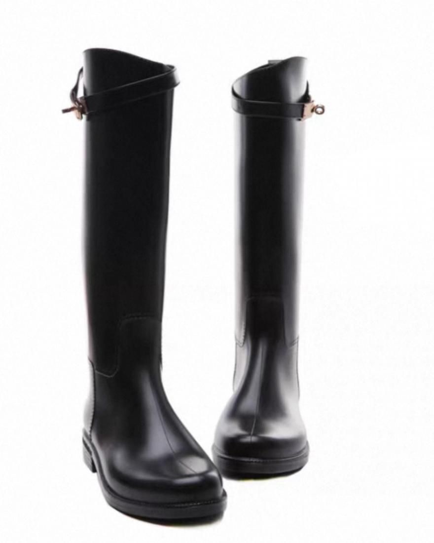 Belt rain boots