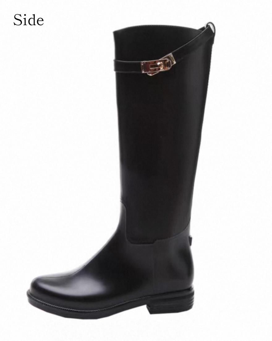 Belt rain boots