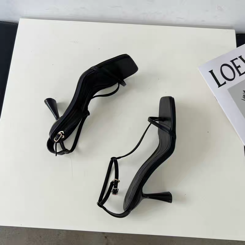 Square Toe Thong Sandals