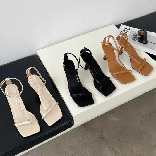 Square Toe Thong Sandals