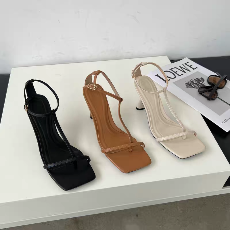 Square Toe Thong Sandals