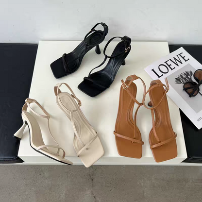 Square Toe Thong Sandals