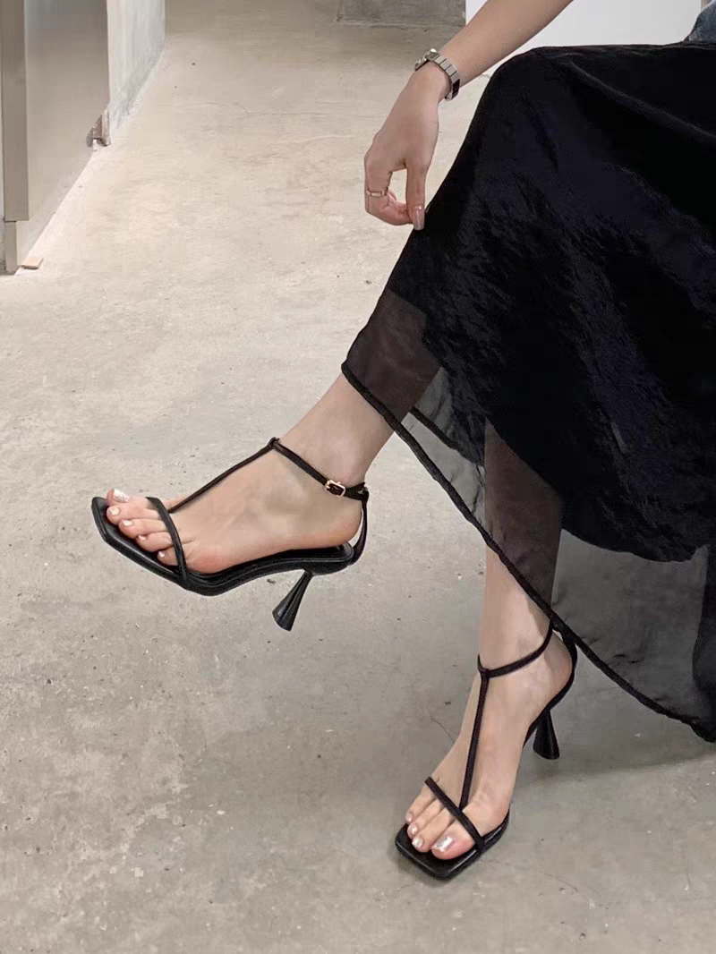 Square Toe Thong Sandals