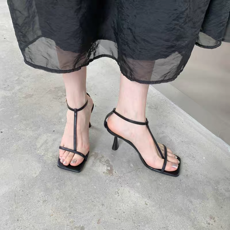 Square Toe Thong Sandals