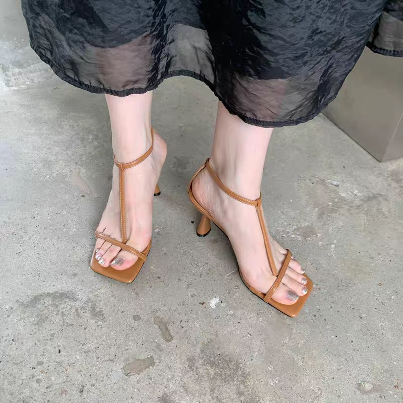 Square Toe Thong Sandals