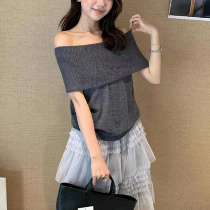 Soft Off-Shoulder Knit