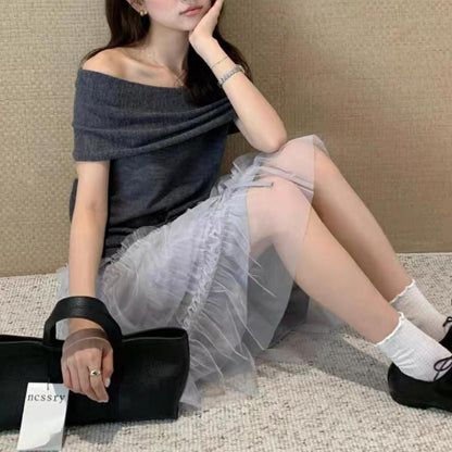 Soft Off-Shoulder Knit