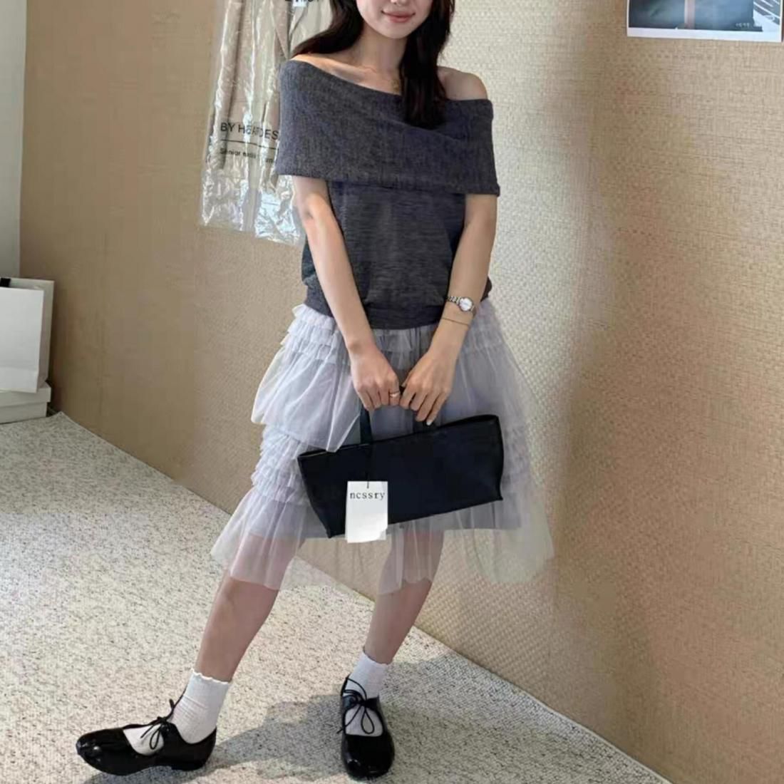 Soft Off-Shoulder Knit