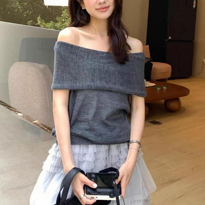Soft Off-Shoulder Knit