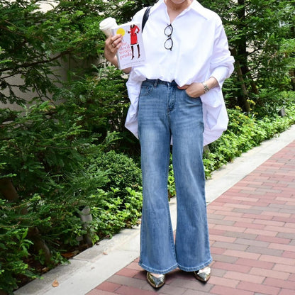 デニムはFlair denim/Ssize着用