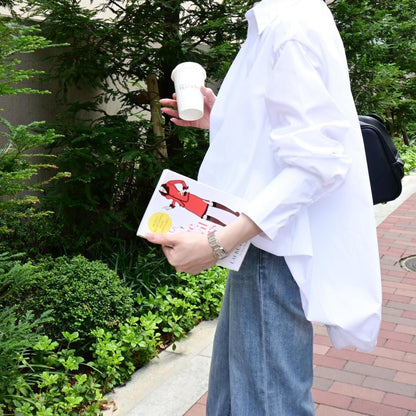 Balloon back long blouse