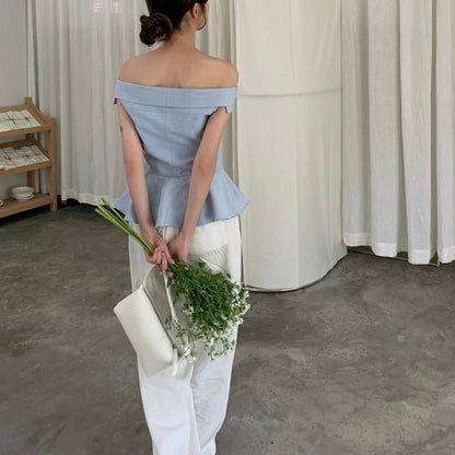 Soft Frill Off-Shoulder