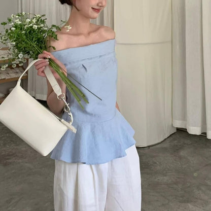 Soft Frill Off-Shoulder