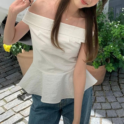 Soft Frill Off-Shoulder