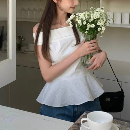 Soft Frill Off-Shoulder