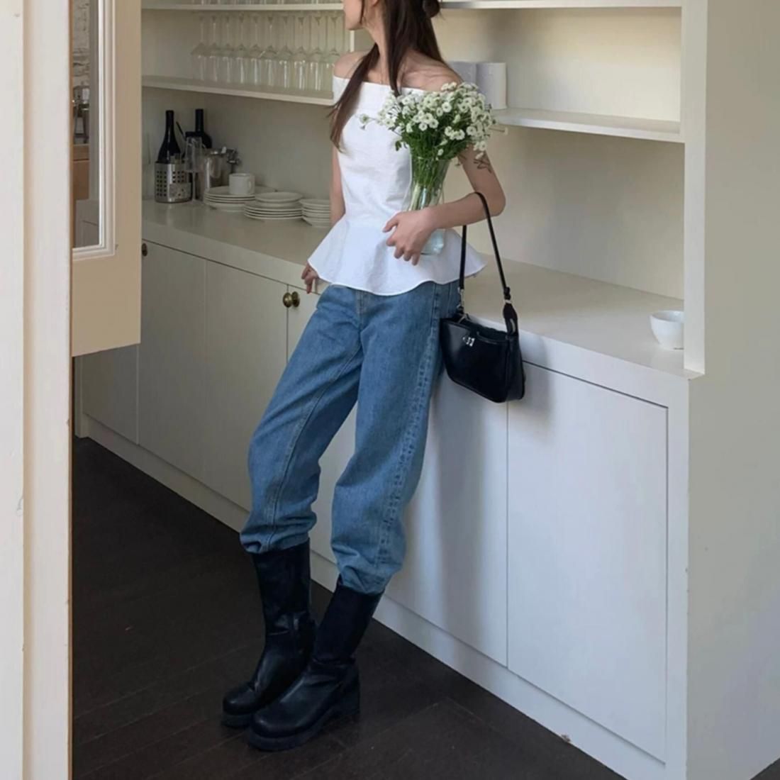 Soft Frill Off-Shoulder