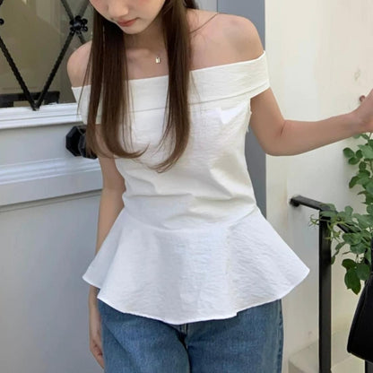 Soft Frill Off-Shoulder