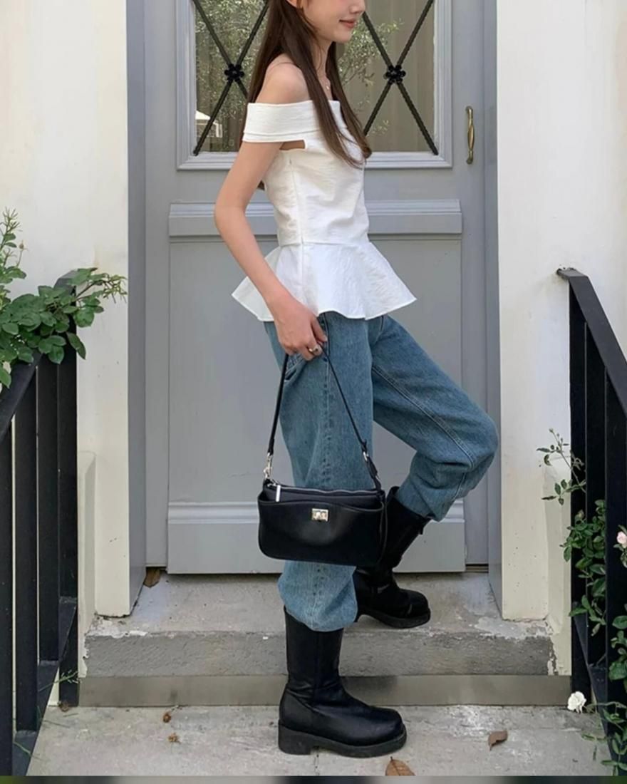 Soft Frill Off-Shoulder