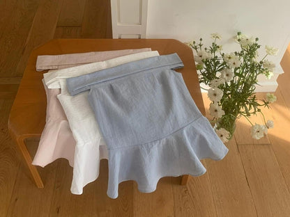 Soft Frill Off-Shoulder