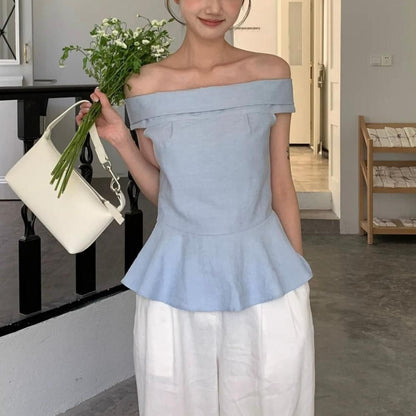 Soft Frill Off-Shoulder