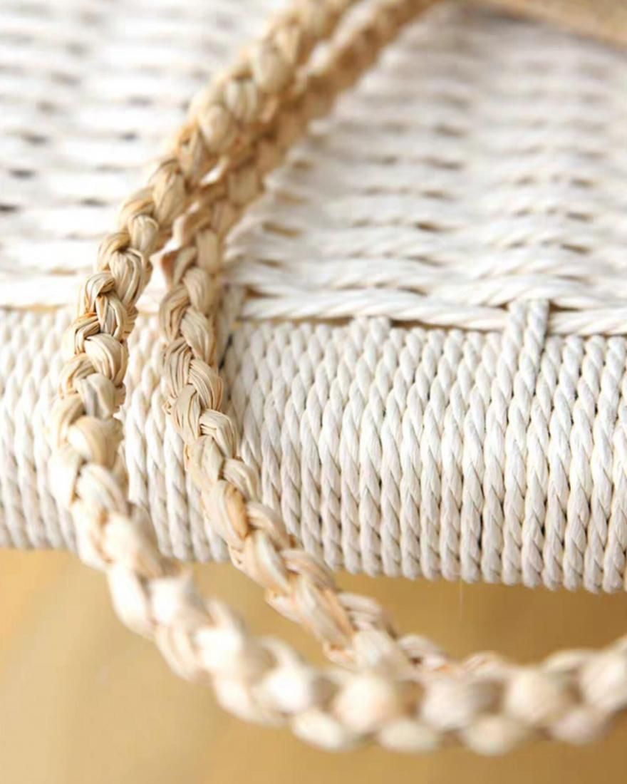 Heart Raffia Bag