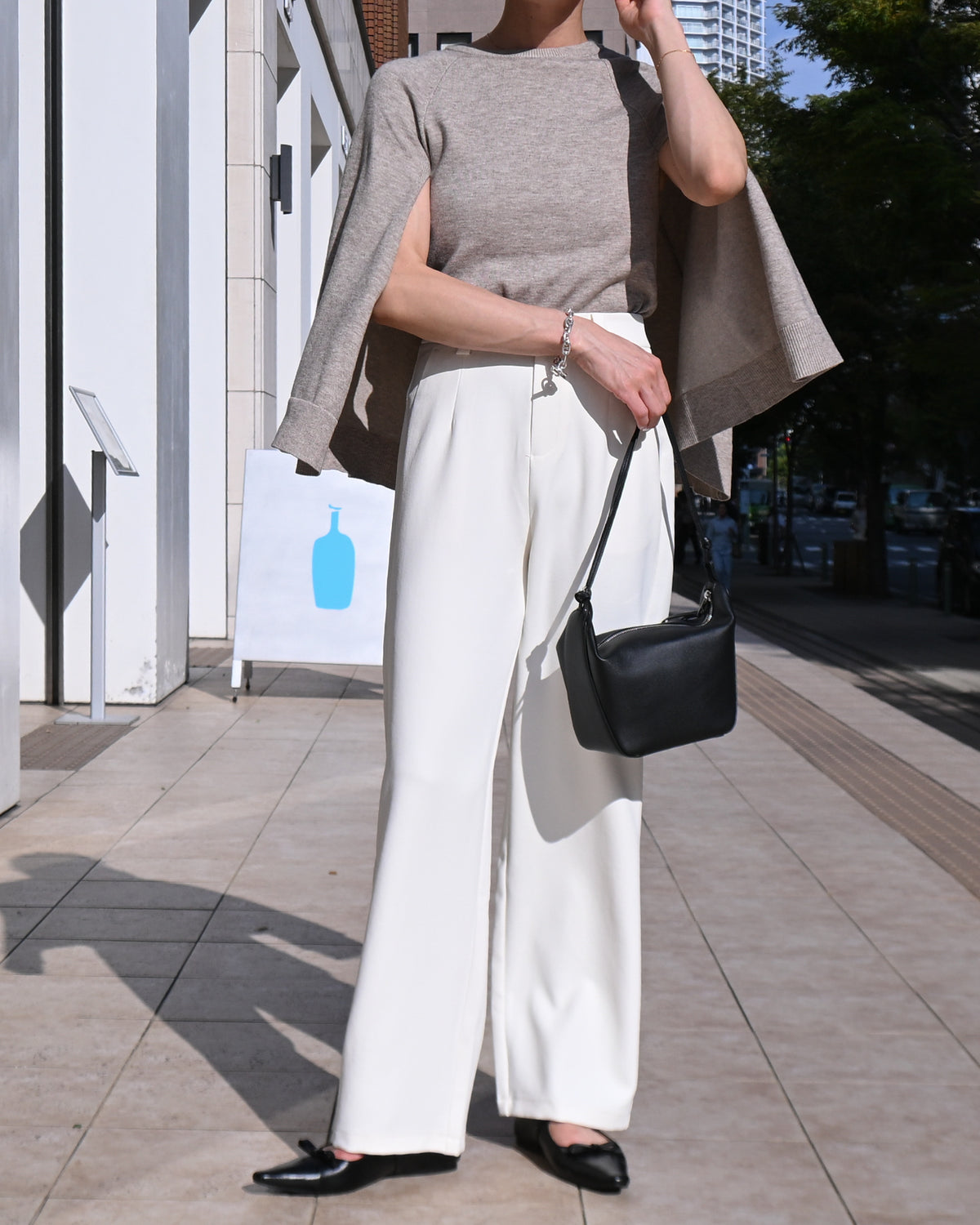Cape Sleeve Knit