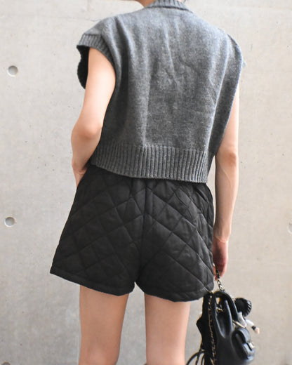 Quilted Wrap Short Pants