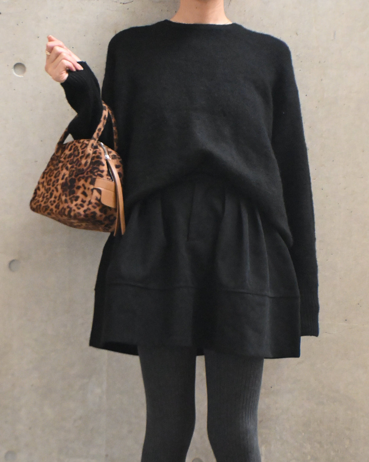Corduroy Tuck Flare Mini Skirt