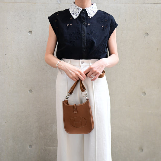 Classic Lace Collar Blouse