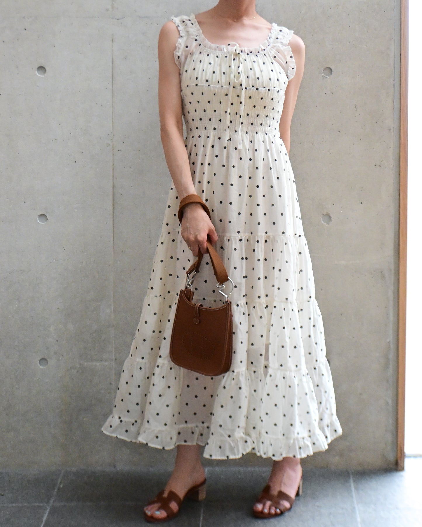 Dot Chiffon Dress