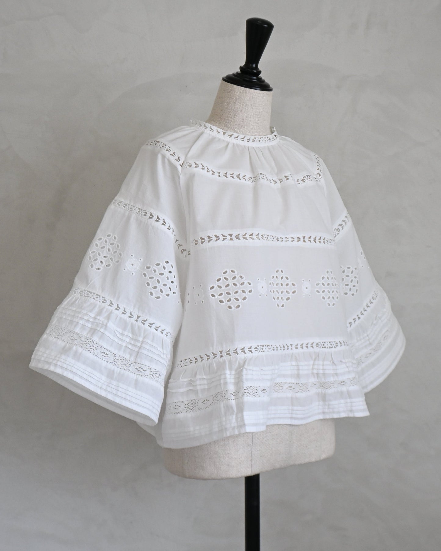 Cotton Lace A-line Blouse
