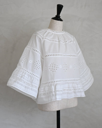 Cotton Lace A-line Blouse