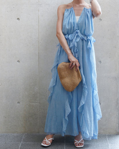 Aqua Breeze Maxi Dress