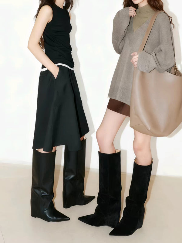 Volume Slouch Long Boots