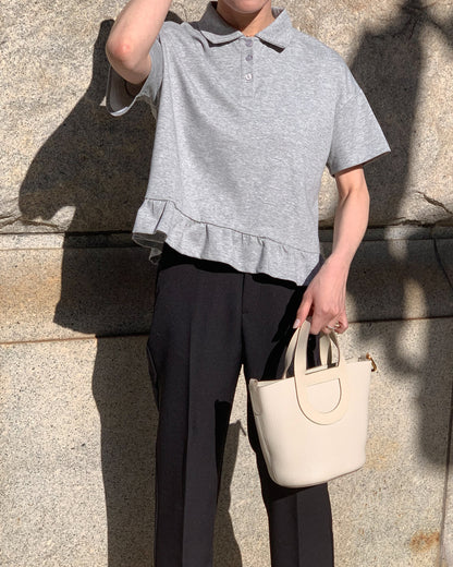 Frill Polo Tops