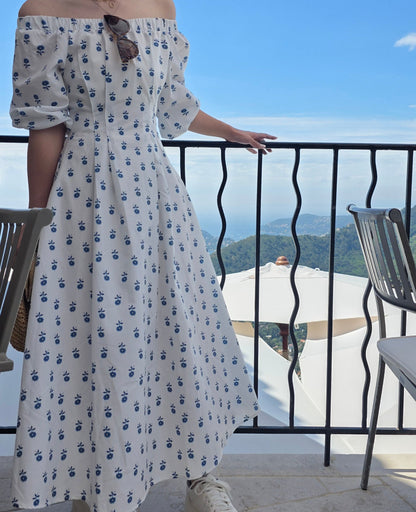 Bleu flower dress