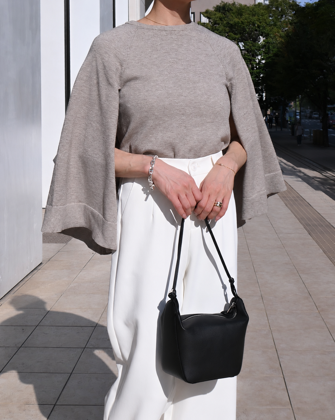 Cape Sleeve Knit