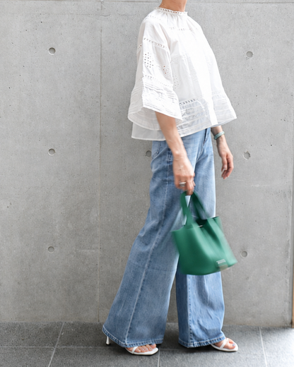 Cotton Lace A-line Blouse