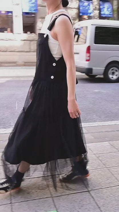 Tulle Salopette Dress