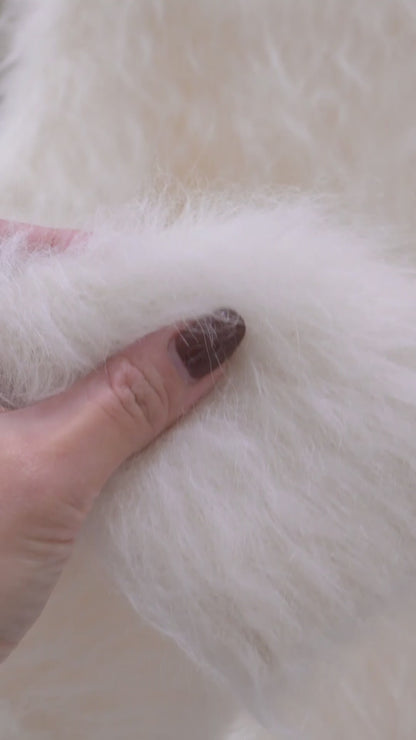 Alpaca shaggy knit
