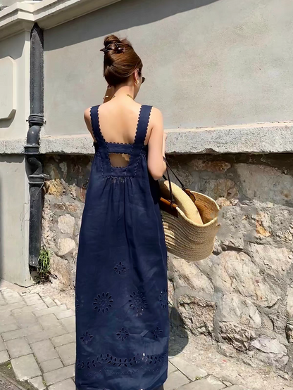Scallop Lace Maxi Dress