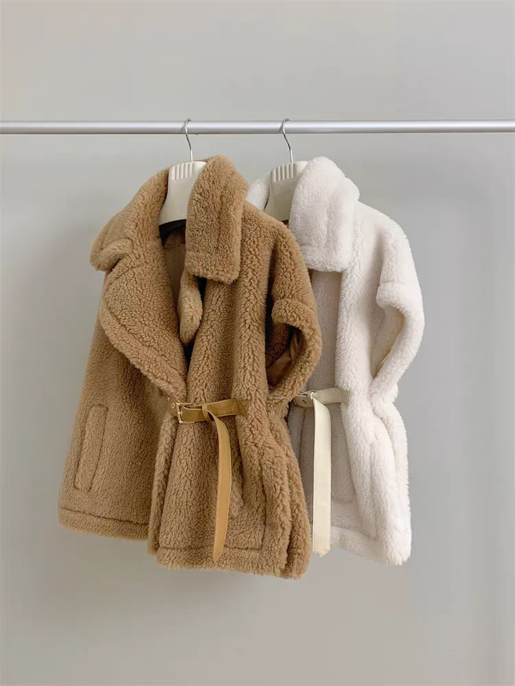 Wool Teddy Poncho Vest