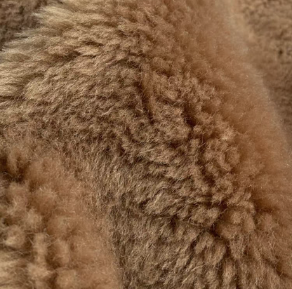 Wool Teddy Poncho Vest