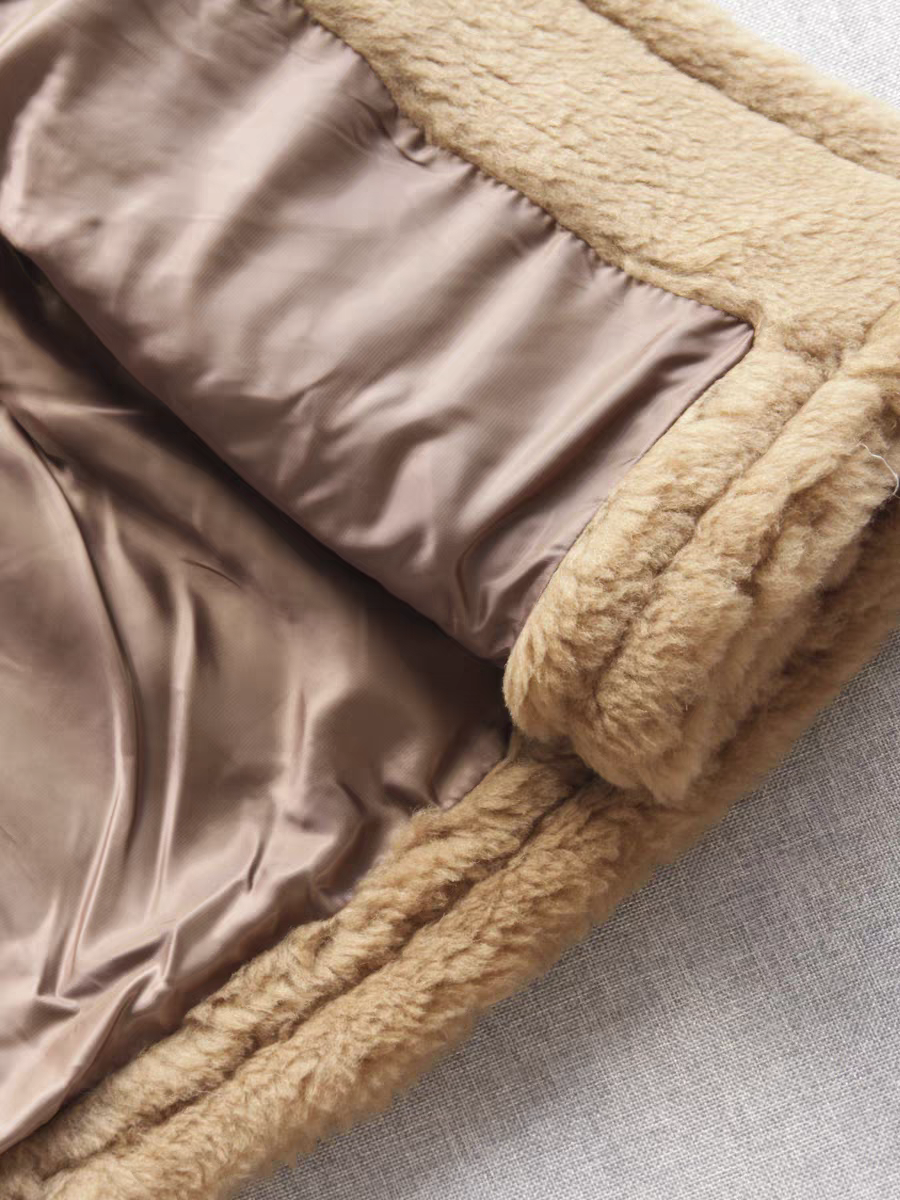 Wool Teddy Poncho Vest