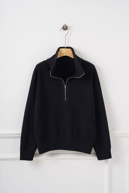 Classic Half Zip Wool Knit