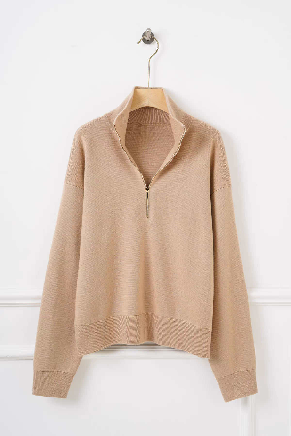 Classic Half Zip Wool Knit