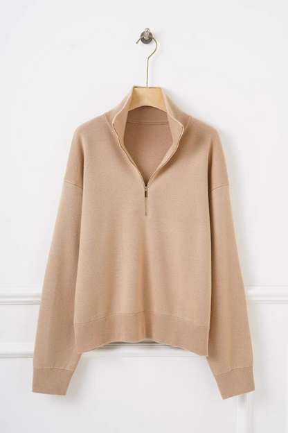 Classic Half Zip Wool Knit